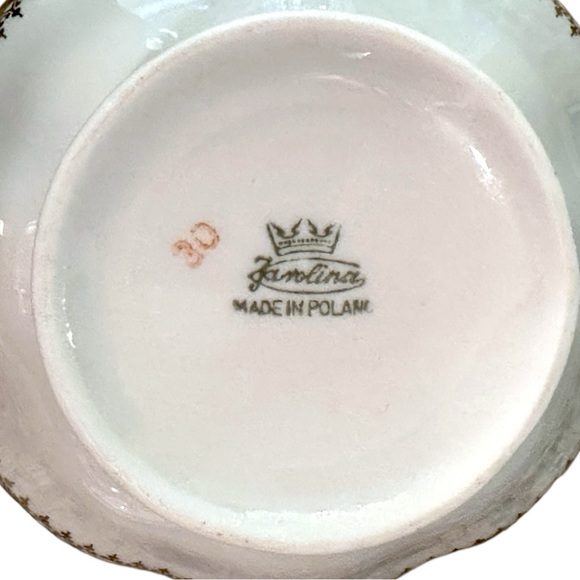 Vintage Van Cortland Favolina-Karolina Gold Filigree Band Scalloped Creamer - Picture 14 of 14